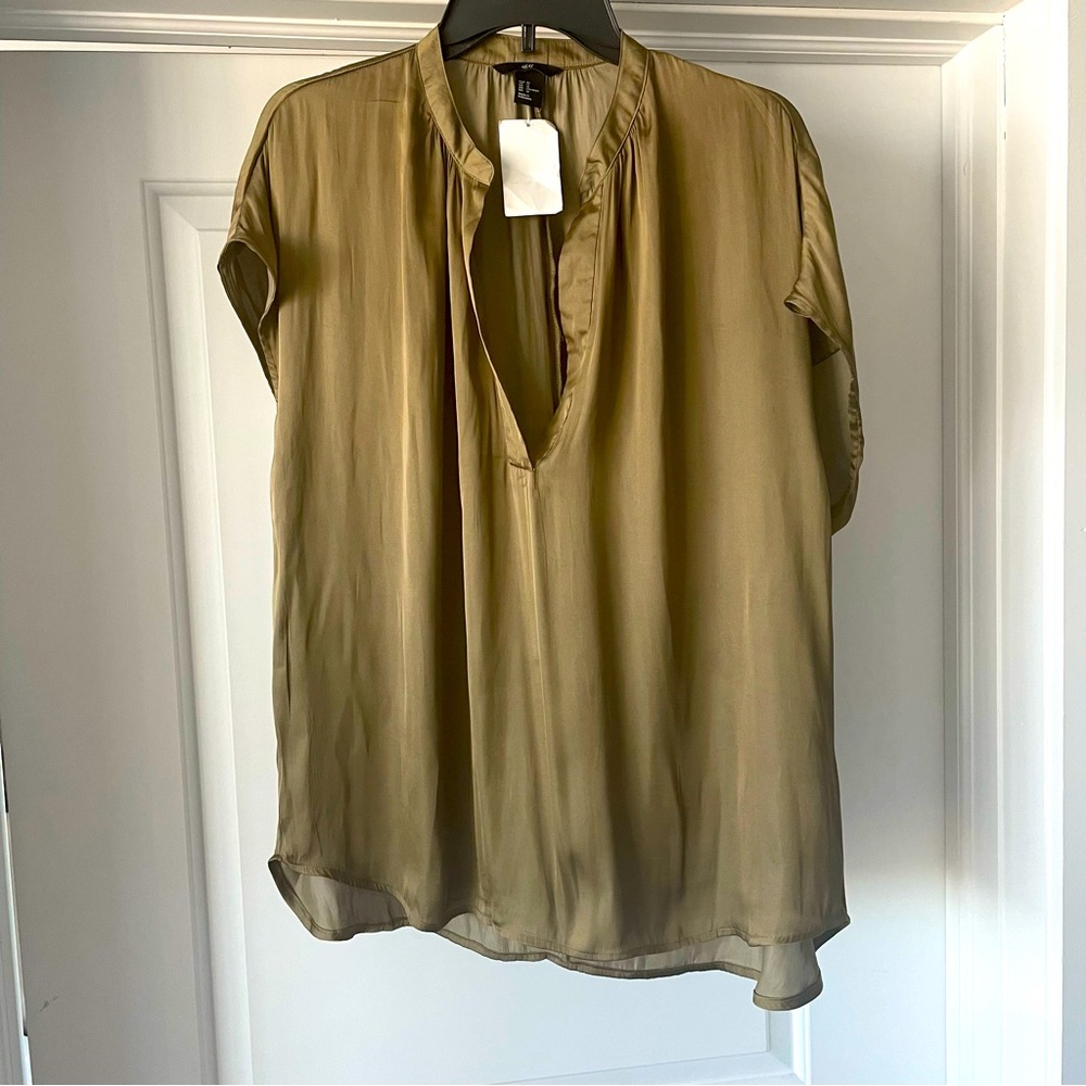 H&M Olive Green Blouse